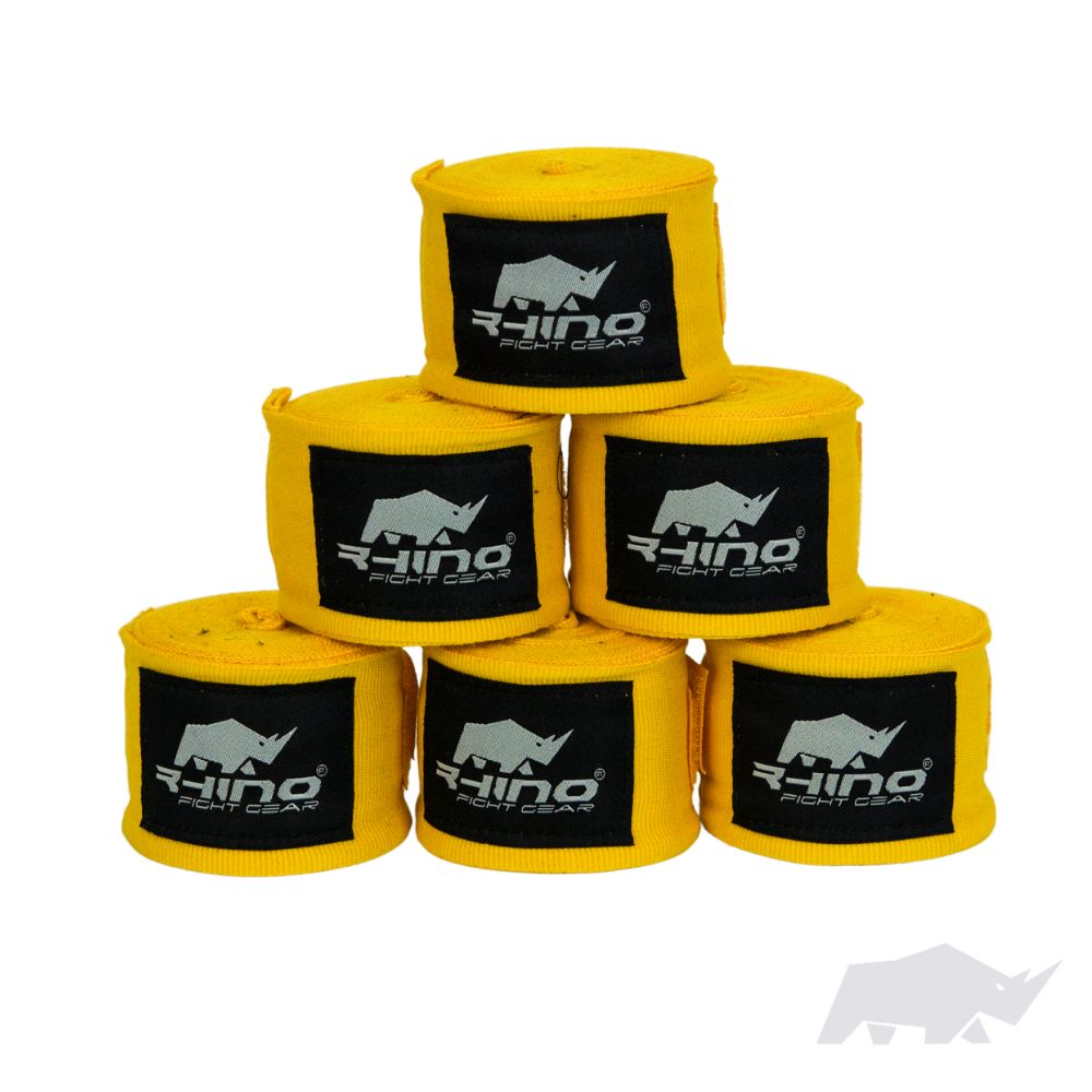 HAND WRAPS - YELLOW – Rhino FightGear UK